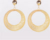 Gold hollow Out Statement Earrings Sacred Geometry